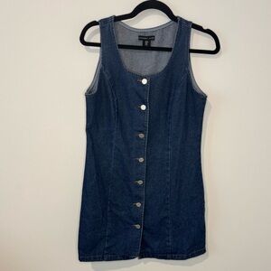 Sincerely Jules Denim Button Front Tank Dress Women’s Medium Sleeveless